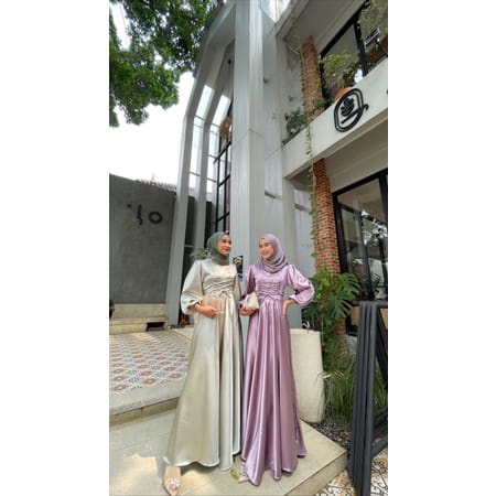 Kaleya Dress M- XXL SILK DRESS WANITA KONDANGAN BRIDESMAID / BAJU DEWASA MURAH TERBARU 2022 / Dress Pesta