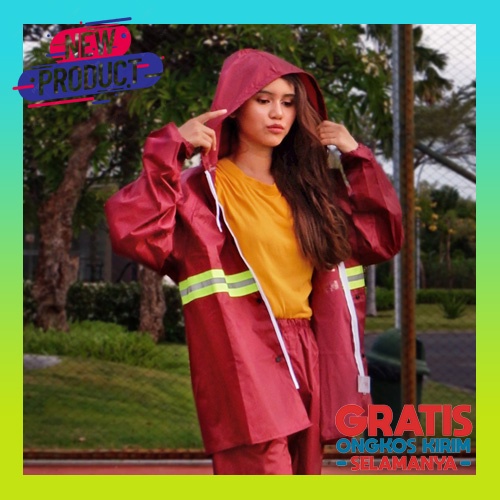 Jas Hujan Kelelawar Kualitas Bagus Motif Kangguru Premium Pria Murah Wanita Axio Jumbo Setelan Baju 