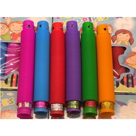 UG Mainan Viral CEV Light Up Pop Tubes Pop Pipes Mainan Lampu Stick Pipa Selang Fidget Toy