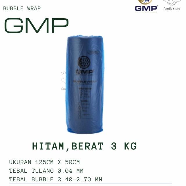 

BUBBLE WRAP GMP HITAM / BENING 1 ROLL 3 KG - Bening