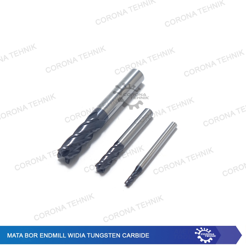 2 mm - Mata Bor End Mill Endmill Tungsten Carbide - Tipe Flat End