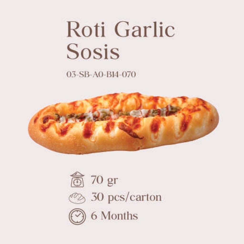 

ROTI GARLIC SAUSAGE FRESH/READY-TO-EAT (KARTON)