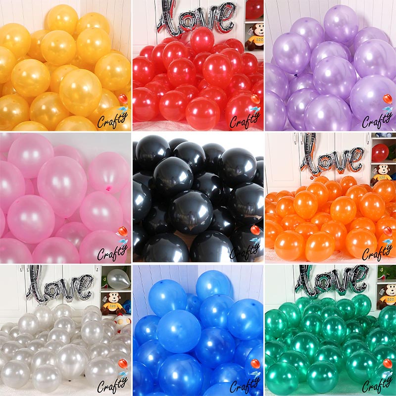 [LATEX COMBO] Balon Latex 12 inch METALIK WARNA isi 20/30/50