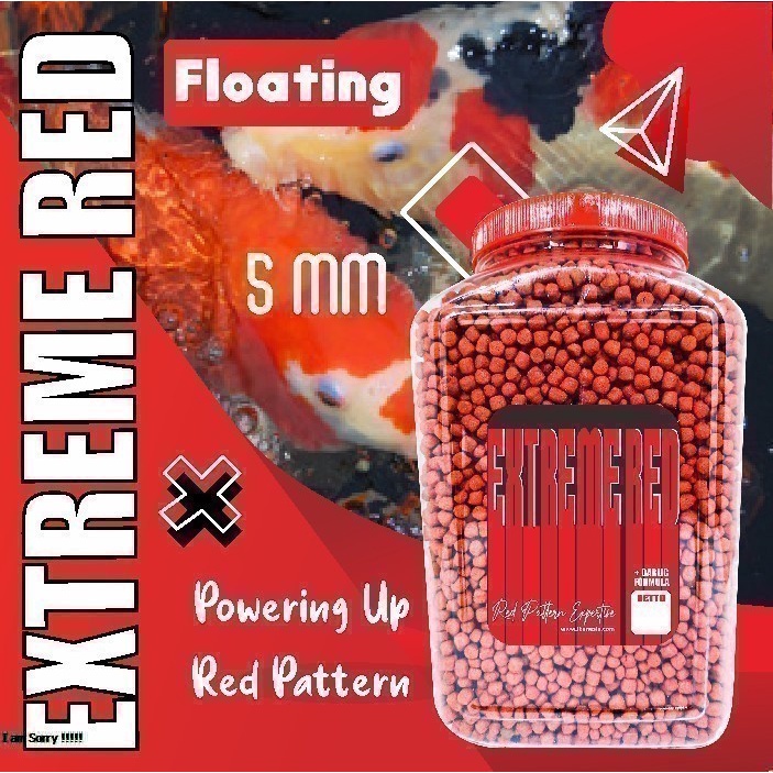 Extreme Red Pelet Ikan Koi 1,6 kg / makanan ikan koi / pelet ikan koi / pakan ikan koi