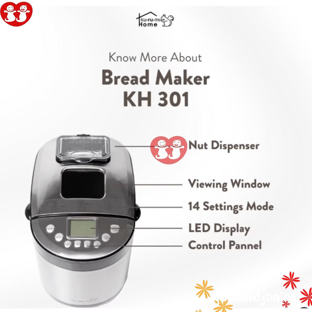 Kurumi Home Bread Maker KH301