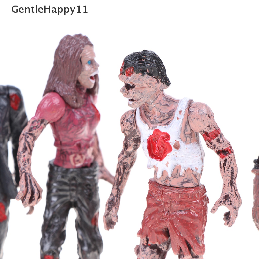 Gentlehappy 6pcs Berjalan Jenazah Model Terror Zombies Anak Anak Action Figure Mainan Boneka  Id