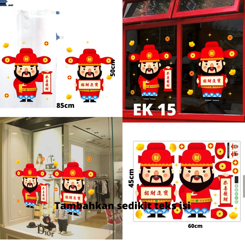 WALLSTICKER IMLEK WALL STIKER SETIKER STICKER DINDING TEMBOK IMLEX LEMARI KACA DAPUR KAMAR RUANG TAMU MOTIF IMLEK IMLEX CHINESE NEW YEAR TAHUN BARU CHINA CINA 2023 FU NATAL GANTUNGAN KAOS KAKI WALLPAPER PAPER HIASAN TEMPELAN IMLEK KELINCI HAMPERS SINC