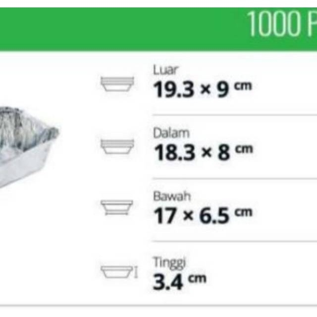 Aluminium tray bx 344