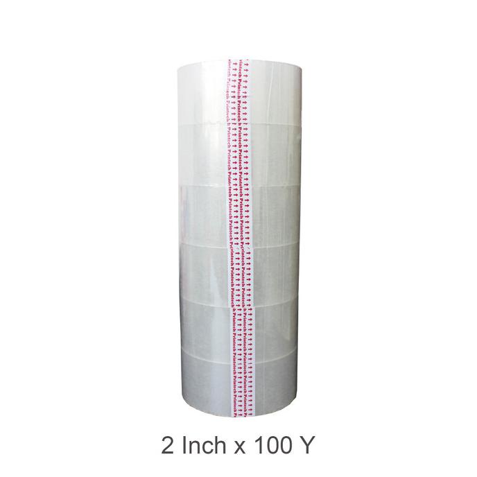 

PRINTECH OPP Tape Lakban Bening / Coklat 2 Inch 100 Y / 1 Selop 6 Roll
