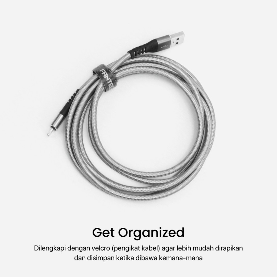Fantech Smartlife Kabel Charger KM201 / KL201 / KC201 Fast Charging