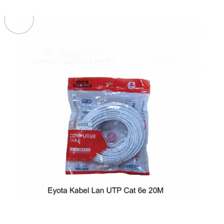 Cable lan eyota 20 meter cat 6 6e utp gigabit - Kabel internet rj45 20m cat6e cat6 1000Mbps