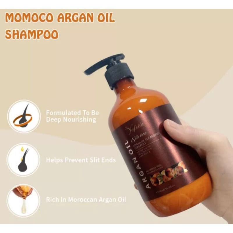 Yafeilla Shampoo dan Conditioner Argan Oil 500ml