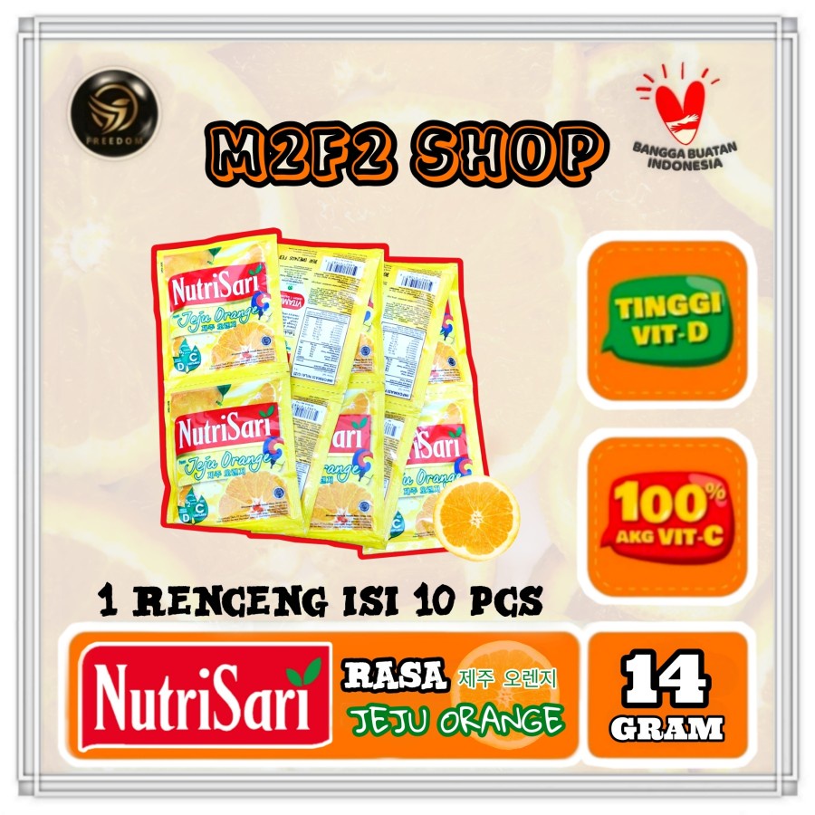 

NutriSari Minuman Serbuk Jeju Orange Sachet - 14 gr (Kemasan 1 Renceng)