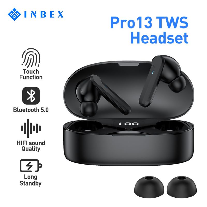 INBEX Pro 13 Earphone TWS Gaming Wireless Bluetooth Earbuds HiFi Sound
