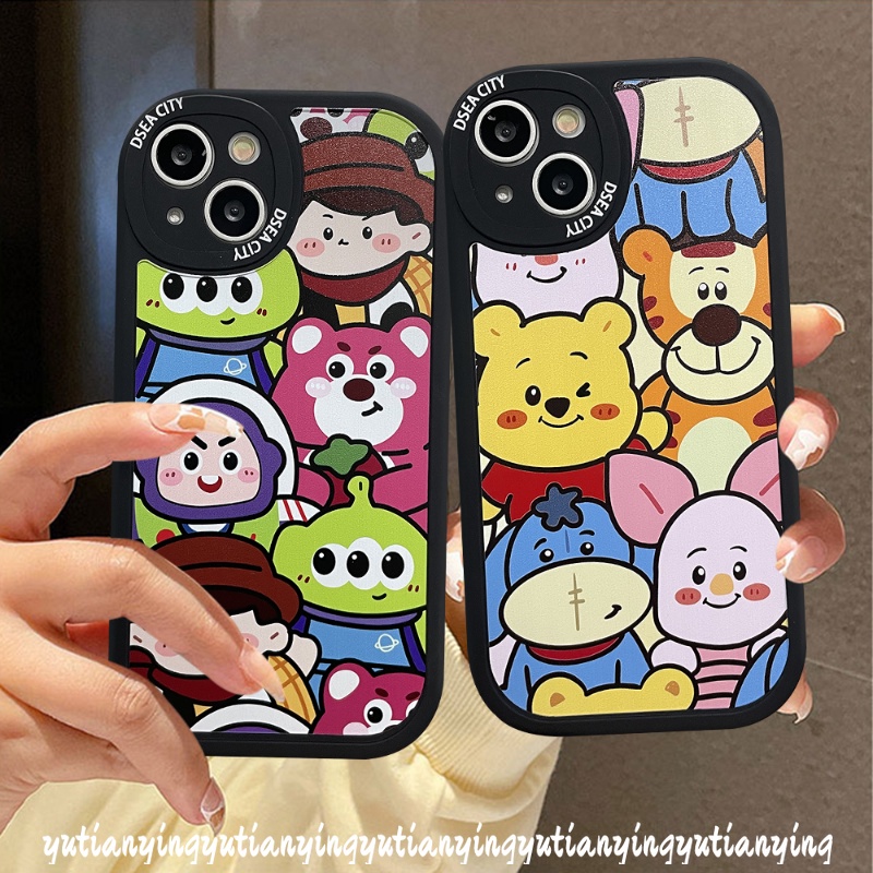 Soft Case TPU Motif Winnie the Pooh Disney Untuk IPhone 11 13 12 14 Pro MAX 7 8 6 6s 14 Plus XR X XS MAX SE 2020