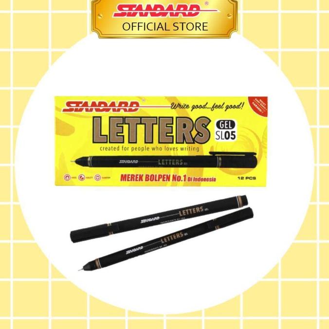

BAYAR DITEMPAT STANDARD PEN LETTERS SL05 BLACK ISI 12 PCS /ALAT TULIS AESTHETIC/ALAT TULIS SEKOLAH/ALAT TULIS SET/ALAT TULIS LENGKAP/ALAT TULIS ANAK/ALAT TULIS LUCU