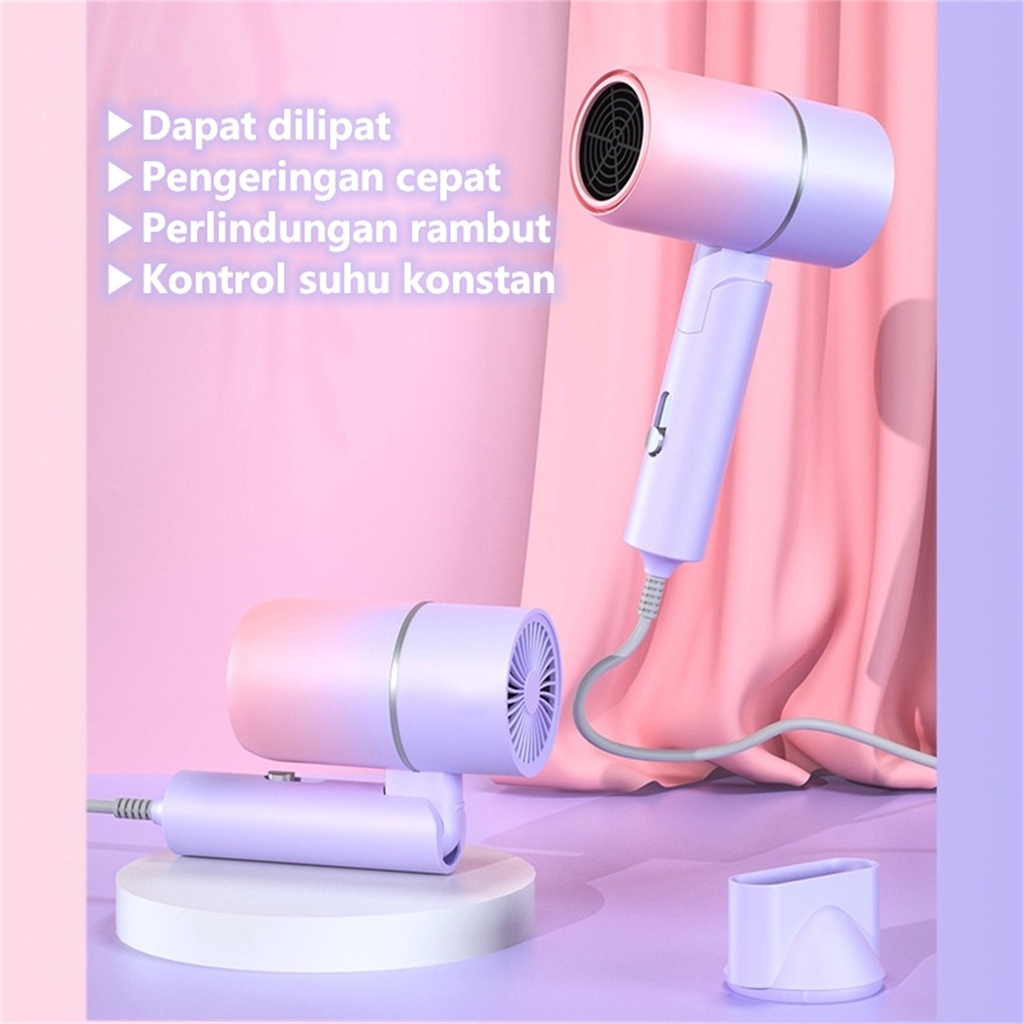 COD Hair Dryer Portable Pengering Rambut Protection Quick Drying Haircare Pengering Rambut Mini