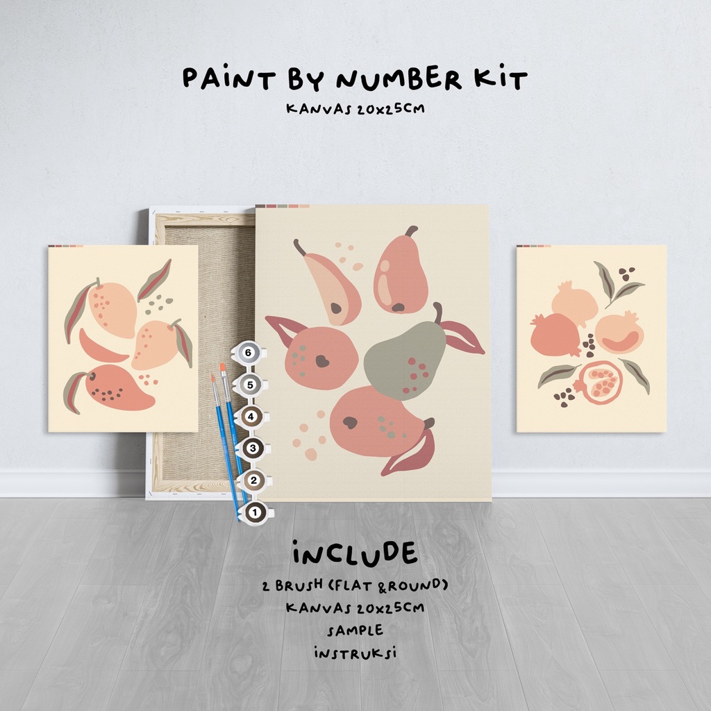 

Paint by Number KIT tropical series Kanvas 20x25cm