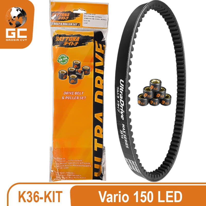 Vanbelt SET assy Vario PCX 150 FI ESP Daytona Ultra Drive Belt+roller 4459 3516