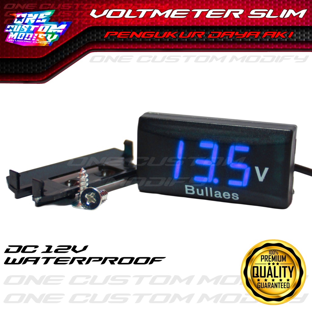 Jual Voltmeter Digital Pengukur Daya Tegangan Aki Voltmeter Lcd Kotak Segala Motor Mobil