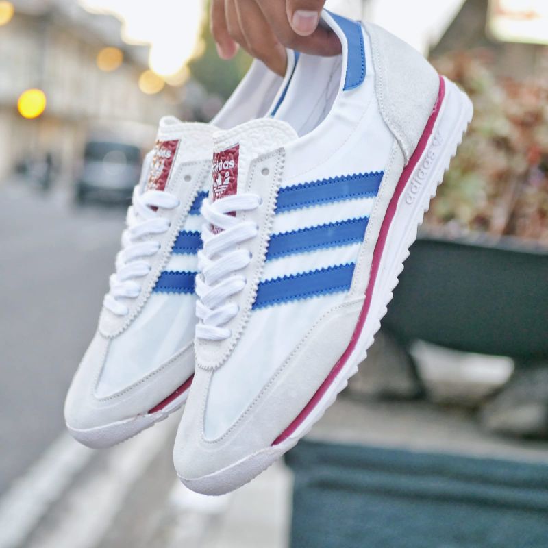SEPATU ADIDAS SL7 WHITE BLUE PRIA DAN WANITA TREND DAN TRENDY TERMURAH