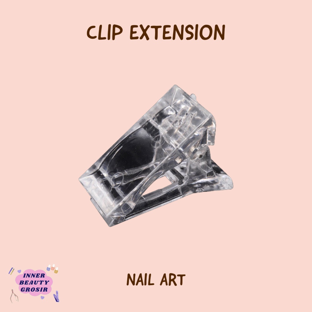 Clip Polygel Extension Nail Art / Klip Kuku / Penjepit Polygel Extension