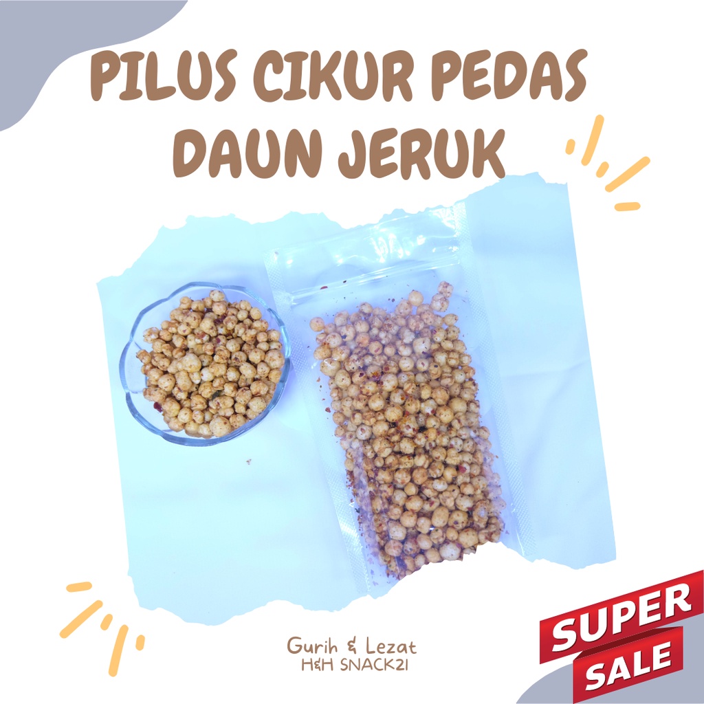 

PILUS CIKUR PEDAS DAUN JERUK / PILUS KENCUR DAUN JERUK / PILUS CIKUR GURIH PEDAS DAUN JERUK / CAMILAN TERMURAH