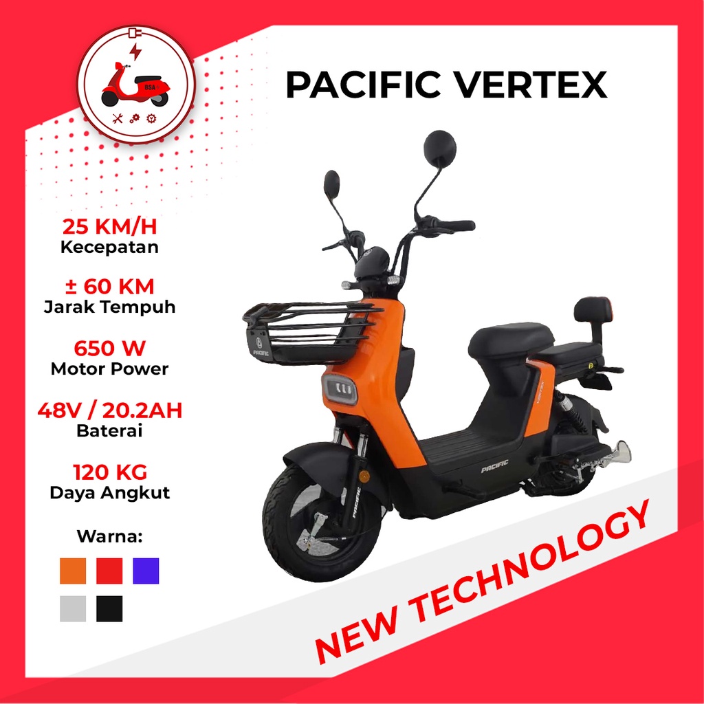 Jual Sepeda Listrik E Bike Pacific Vertex By Pacific Shopee Indonesia