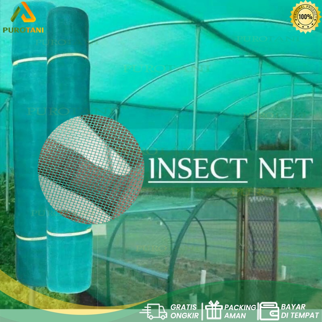 Waring Insect Screen Net Greenhouse Jaring Kasa Hijau Keramba Hama Serangga