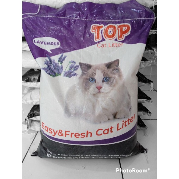 Pasir Top Gumpal 25L Aroma Lavender Pasir Top Cat Litter Grab gojek