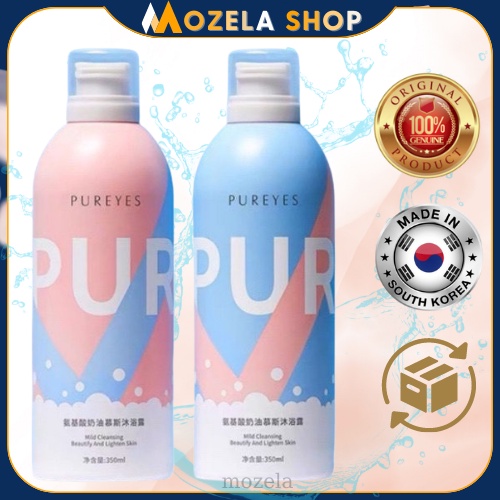 Pureyes Shower Gel Korea Original Pureyes Whitening Body Wash  korean Mousse Sabun 350ml