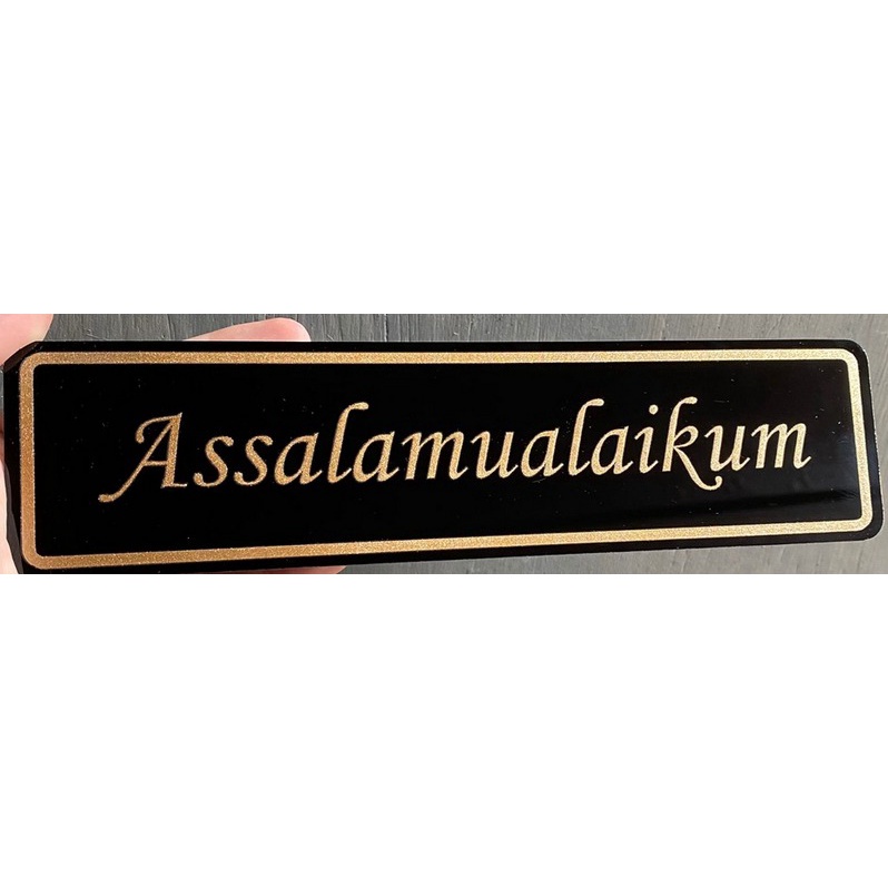 DEKORASI PINTU ASSALAMUALLAIKUM AKRILIK