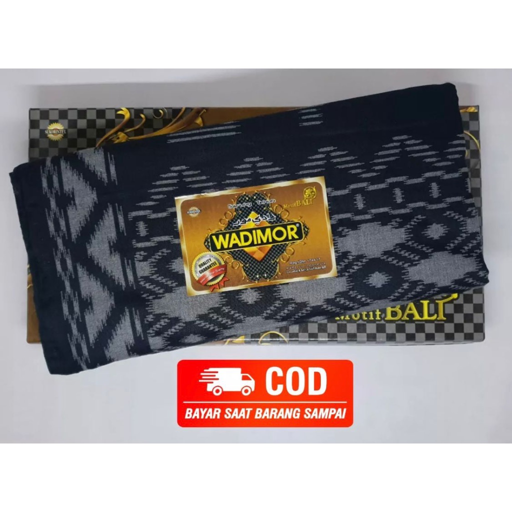 Wadimor Sarung Tenun Bali 555 HITAM