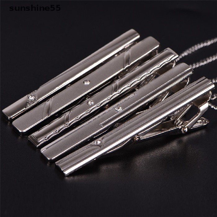 

Inir Sunshine Klip Penjepit Dasi Bahan Stainless Steel Warna Sier