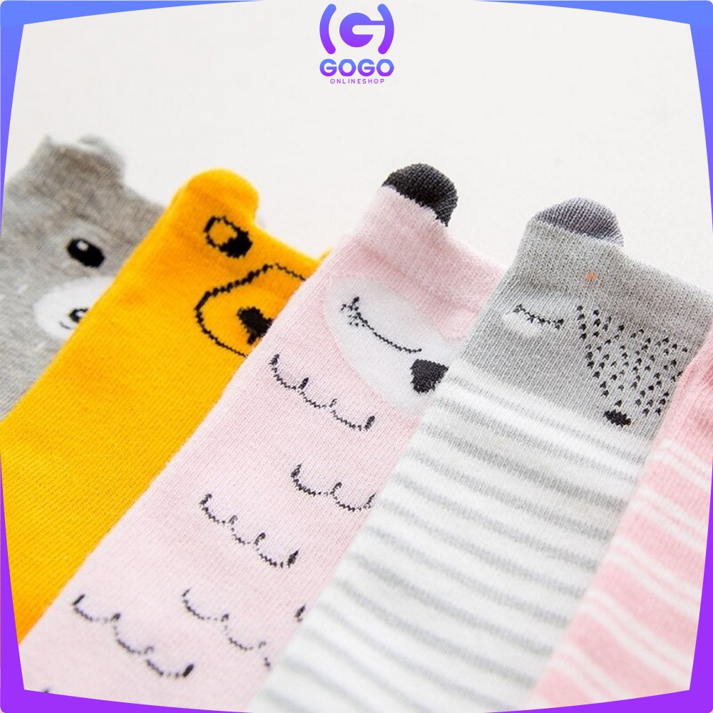 GOGO-P6 Kaos Kaki ANTI SLIP Anak Bayi Panjang Motif Lucu Kaus Kaki Fashion Korea Socks Import Murah