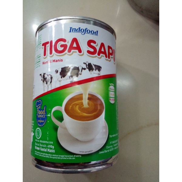 

susu kental manis TIGA SAPI 490g