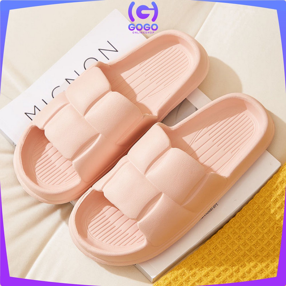 GOGO-S51 Sandal Jelly Wanita Korean Style Import Bahan EVA Anti Slip Sandal Rumah / Sendal Kamar Mandi Cewek Elastis Empuk Soft Slipper Elastic