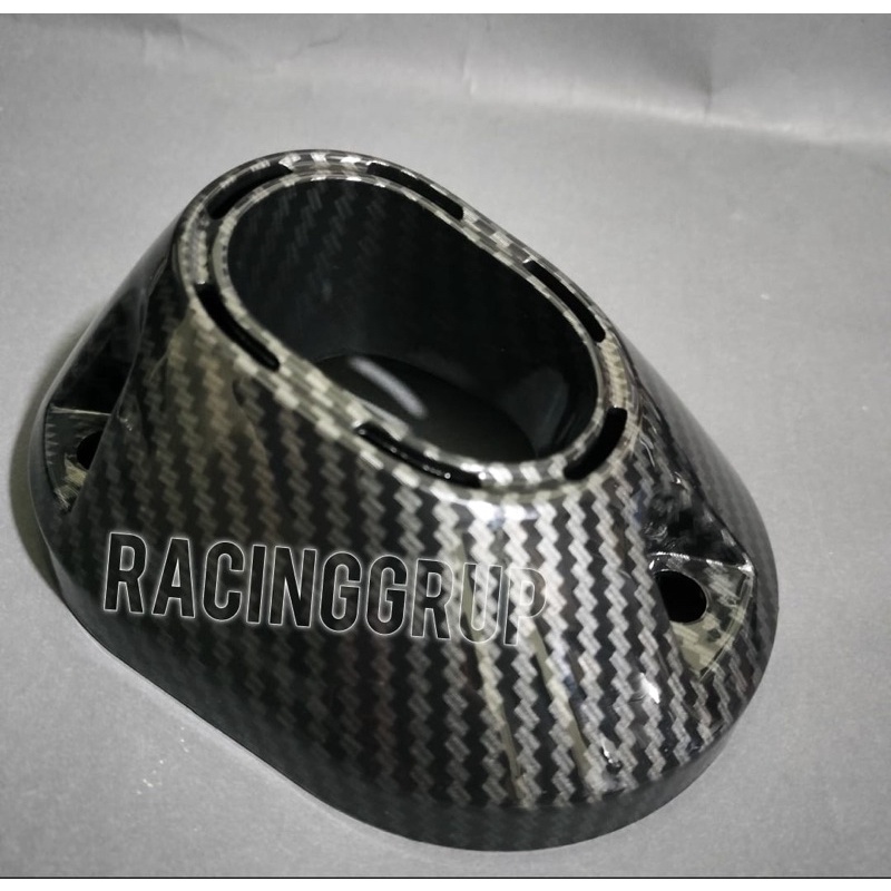 Garnish end cap muffler carbon moncong knalpot pcx 150 160 dan Vario 125 150 160 new accessories original
