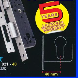 BODY KUNCI/SWING LOCKASE DIONS by SOLID LC 821-40 STAINLESS ( LIDAH )