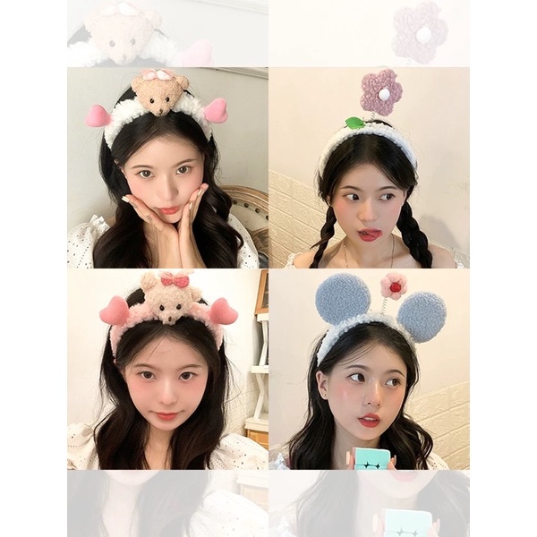 Korea Bando Bandana Wanita Ikat kepala lembut mewah yang lucu Fashion Aksesoris Kekinian Bandana Bando Aksesoris Rambut