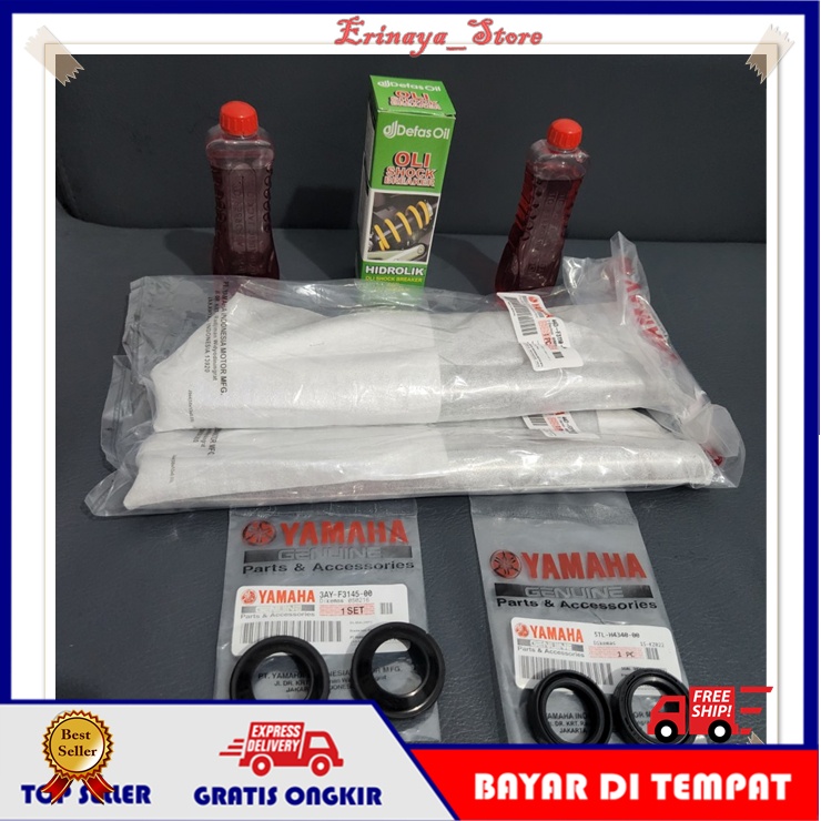 ORIGINAL YGP Paket As Shock Sok Shok Depan Motor Yamaha Xeon Lama Karbu Old 44D Original Ori
