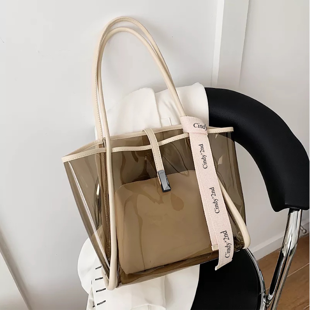 Florida Bag Wanita Premium Termurah Terbaru 2023 Tas Tahan Air Kapasitas Besar Tote Mika Warna FREE Dompet