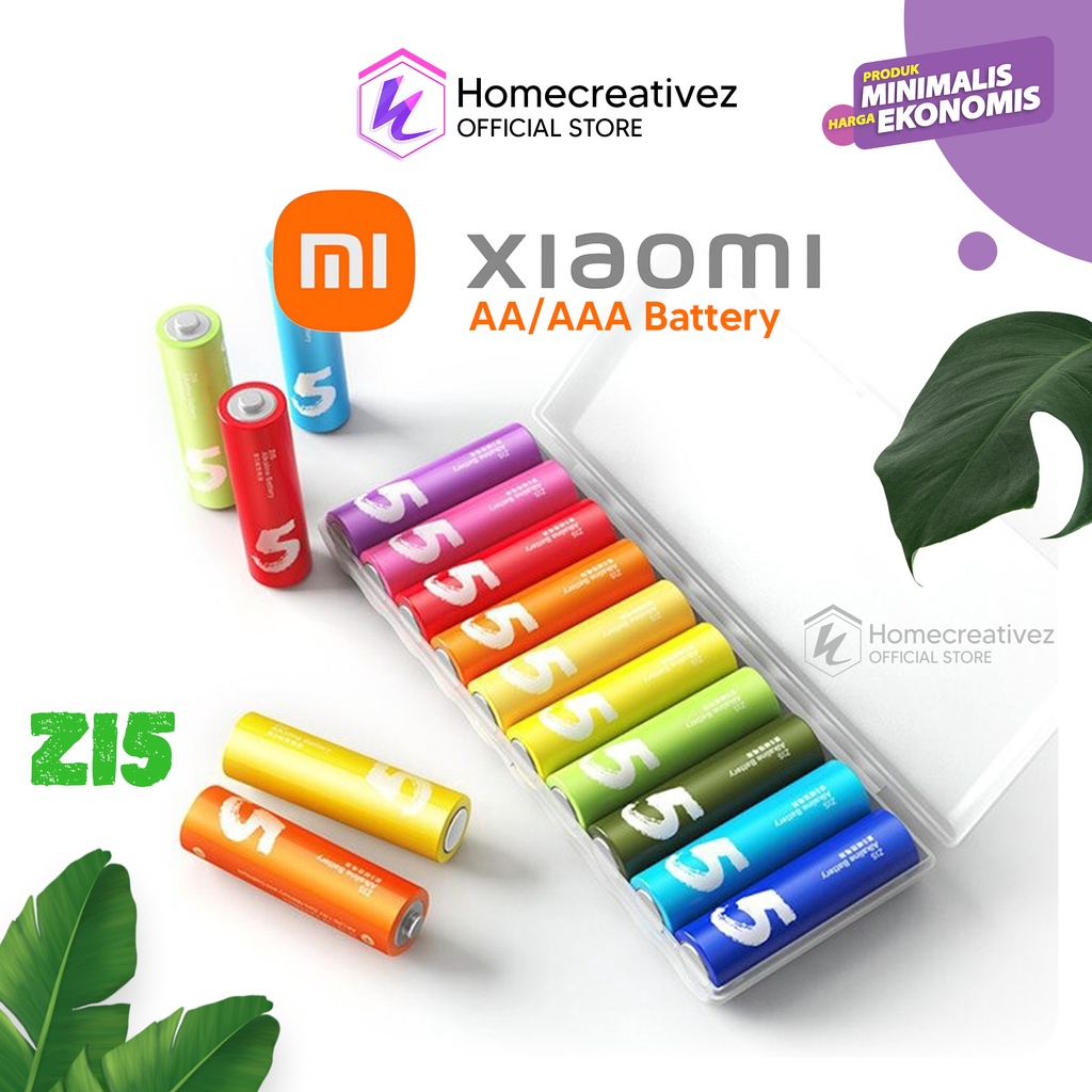 Original Xiaomi Batu Baterai Alkaline AA/AAA Non Rechargeable Battery 10 PCS - Zi5