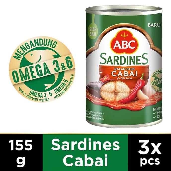 

ABC Sarden Saus Cabai 155 g - Multi Pack 3 pcs