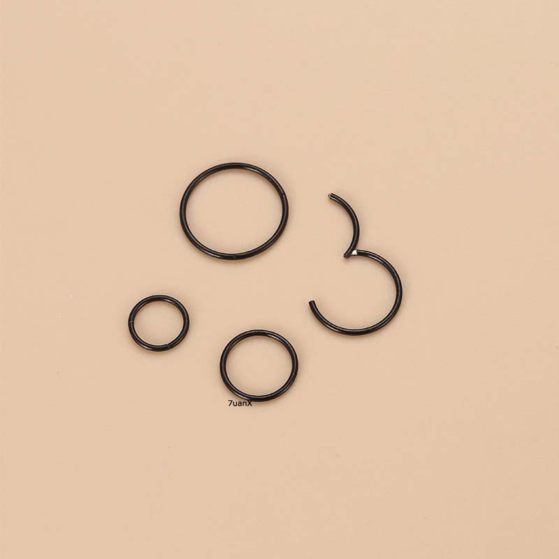 1pc Anting Tindik Hidung / Bibir / Tubuh Bahan Stainless Steel Ukuran 6-12mm Untuk Pria / Wanita