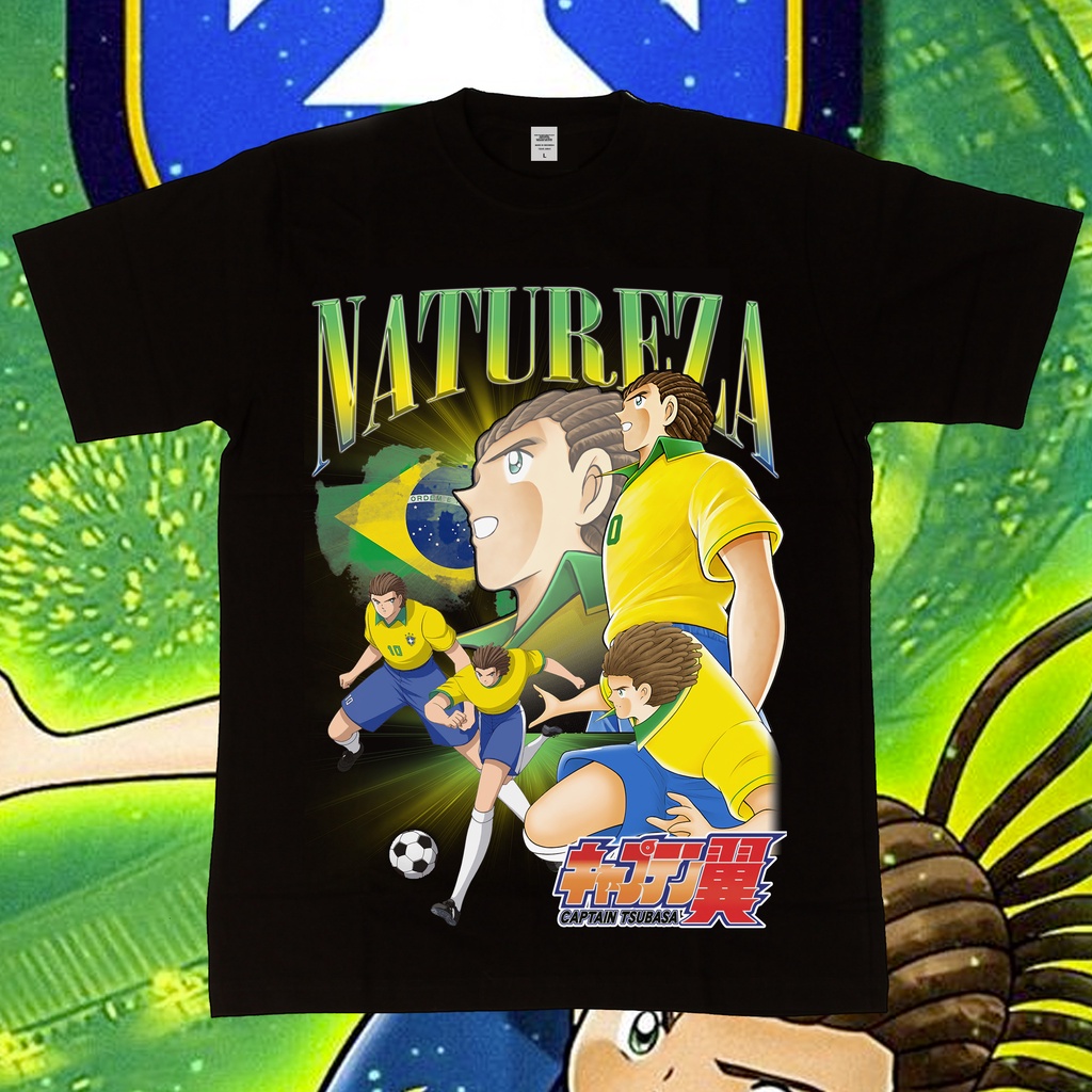 Animood - Tshirt Natureza Brazil Captain Tsubasa World Cup Homage Series