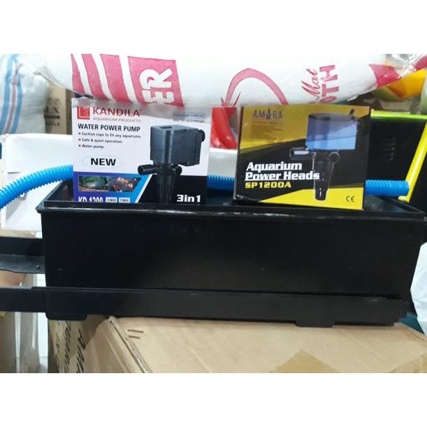Paket Lengkap Filter Aquarium Box Besar