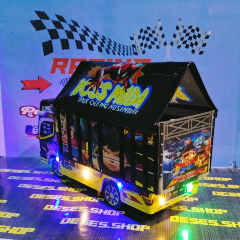 ( COD )truck oleng jumbo P42cm BISA CUSTOM FOTO DAN NAMA DI PINTU BELAKANG