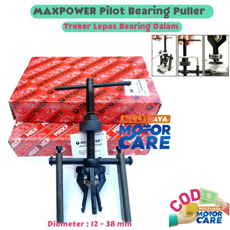 Treker Cabut Buka Bearing Dalam Motor | Pilot Bearing Puller MAXPOWER