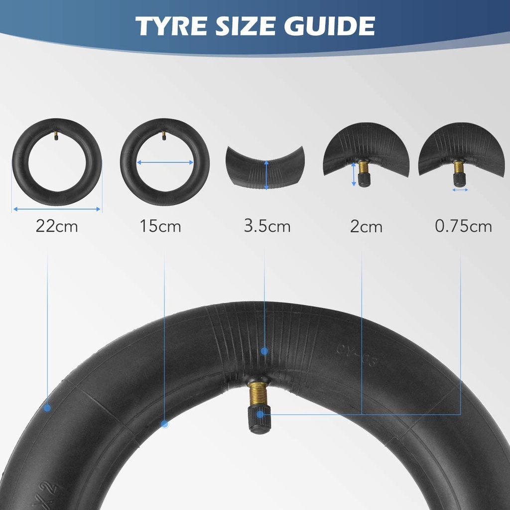 8 1/2X2 Ban Dalam Skuter Listrik  Scooter Listrik Inner Tube Untuk Xiaomi Mijia M365 Inokim